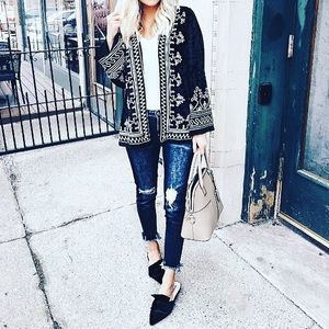 Restocking This Week!Black Velvet Pointy Toe Mules